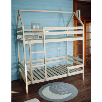 Детская двухъярусная кровать-домик ''Айлин-6'' массив